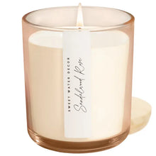 Load image into Gallery viewer, Sweet Water Decor - Sandalwood Rose Soy Candle Tinted Glass Jar 12oz
