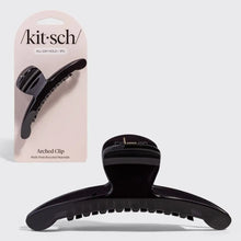 Load image into Gallery viewer, Kitsch - Recycled Plastic Large Arched Clip - Black
