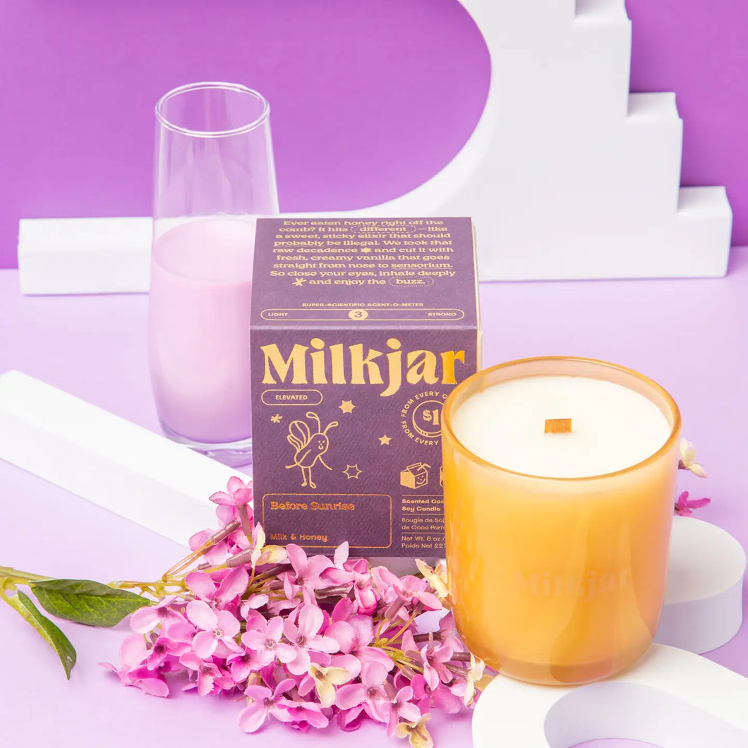 Milkjar - Before Sunrise - Milk & Honey Soy 8oz Candle
