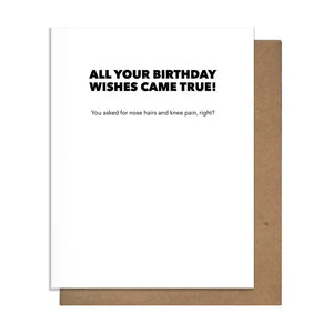 All Your Birthday Wishes Came True! Card