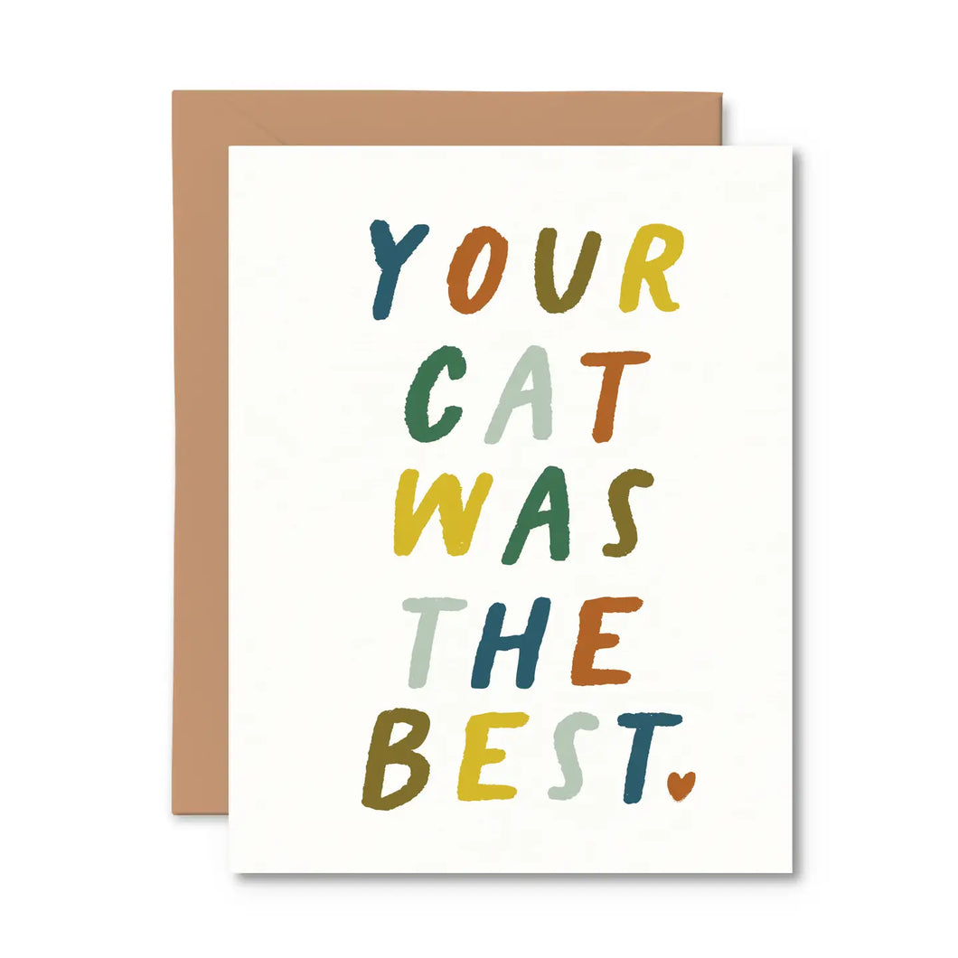 You Cat Was the Best Pet Sympathy Card