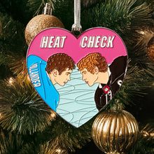 Load image into Gallery viewer, Heated Rivalry Heart Enamel Holiday Ornament
