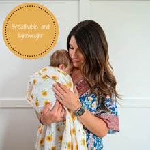 Load image into Gallery viewer, LollyBanks - Sunflower Fields Baby Swaddle Blanket
