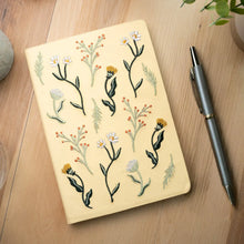 Load image into Gallery viewer, Denik - Butter Yellow Blooms Embroidered Journal Notebook
