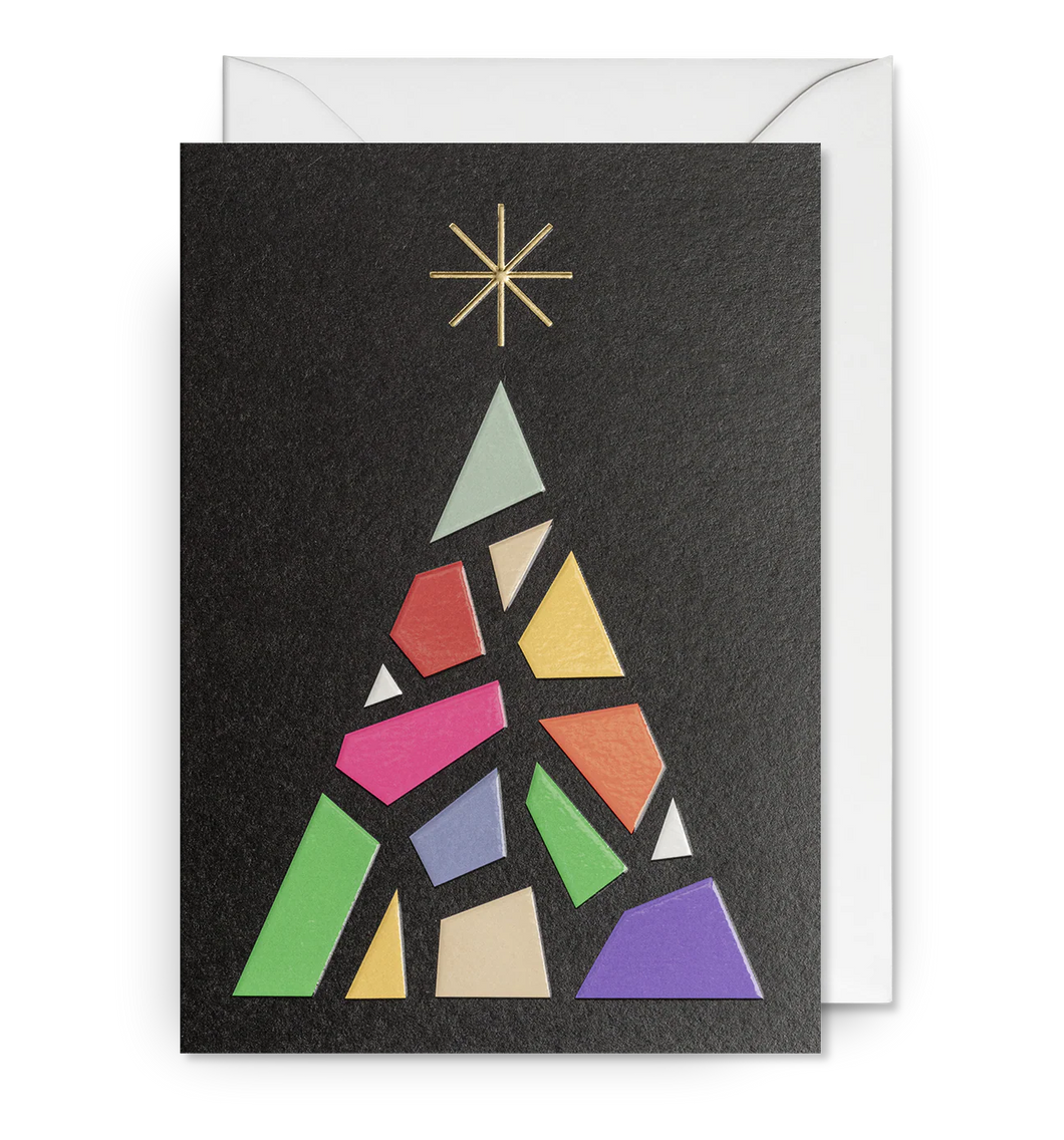 Mosaic Tree Christmas Card