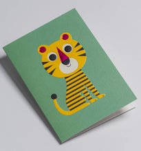 Load image into Gallery viewer, Stripy Tiger Greeting Card
