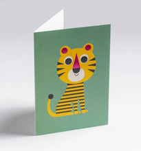 Load image into Gallery viewer, Stripy Tiger Greeting Card
