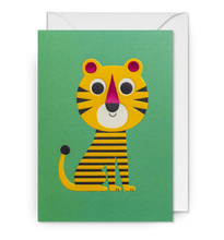 Load image into Gallery viewer, Stripy Tiger Greeting Card
