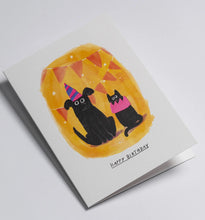 Load image into Gallery viewer, Party Hat Pets Happy Birthday Card
