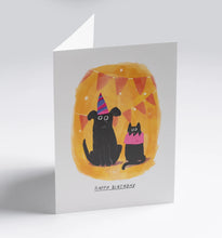 Load image into Gallery viewer, Party Hat Pets Happy Birthday Card
