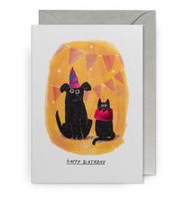 Load image into Gallery viewer, Party Hat Pets Happy Birthday Card
