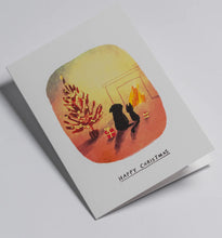 Load image into Gallery viewer, Cosy Cat &amp; Dog Christmas Card
