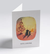 Load image into Gallery viewer, Cosy Cat &amp; Dog Christmas Card
