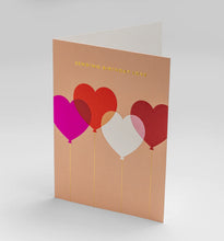 Load image into Gallery viewer, Floating Balloons Sending Love Birthday Card
