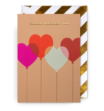 Load image into Gallery viewer, Floating Balloons Sending Love Birthday Card
