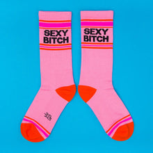 Load image into Gallery viewer, Gumball Poodle - Sexy Bitch Gym Crew Socks
