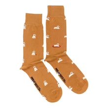 Load image into Gallery viewer, Friday Sock Co. - Men&#39;s Tiny Golden Dog Socks
