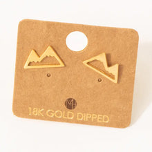 Load image into Gallery viewer, Mini Mountain Cutout Stud Earrings
