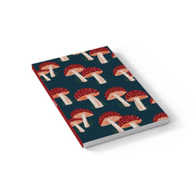Load image into Gallery viewer, Denik - Navy Mushrooms Classic Layflat Notebook
