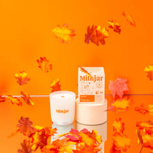 Load image into Gallery viewer, Milkjar - Harvest - Orange, Clove &amp; Pumpkin Spice Soy 8oz Candle
