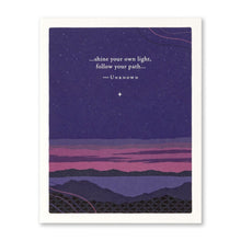 Load image into Gallery viewer, Shine Your Own Light Card
