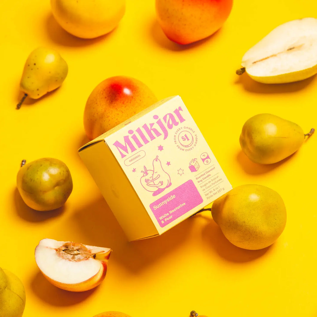 Milkjar - Sunnyside - Pear & Nectarine Coconut Soy 8oz Candle