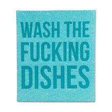 Load image into Gallery viewer, Wash the Dishes Dishcloths. Set of 2
