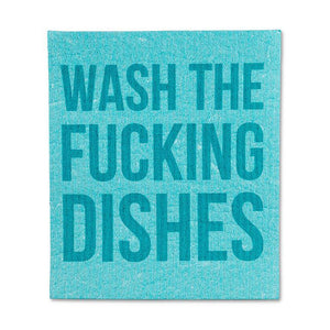 Wash the Dishes Dishcloths. Set of 2