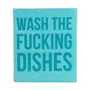 Wash the Dishes Dishcloths. Set of 2