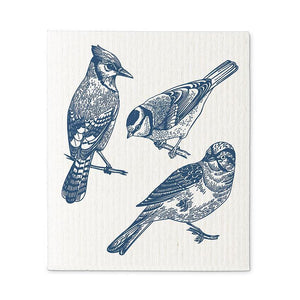 Bird Sketch Dishcloths. Set of 2