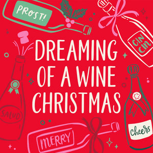 Wine Christmas Holiday Cocktail Napkins - 20ct