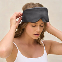 Load image into Gallery viewer, Kitsch - Charcoal Contour Pillow Eye Mask

