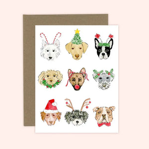 Christmas Dogs Card