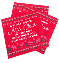 Load image into Gallery viewer, We All Know Mrs. Claus Napkins- 20ct
