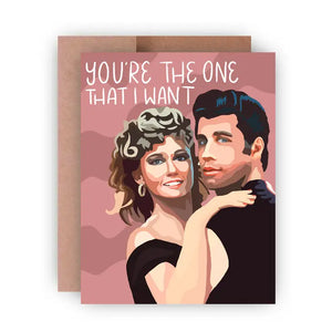 Grease - You're the One That I Want Card