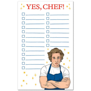Yes, Chef! The Bear Checklist - Notepad