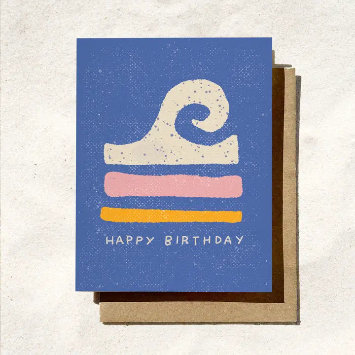 Happy Birthday Wave Card