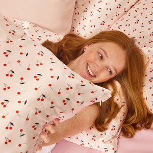 Kitsch - Satin Pillowcase - Cherry Print
