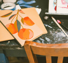 Load image into Gallery viewer, Denik - Orange Groove Soft Touch Classic Layflat Notebook
