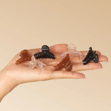 Load image into Gallery viewer, Kitsch - Recycled Plastic Mini Arched Clips 6pc Set - Soft Pink, Mocha &amp; Black
