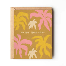 Load image into Gallery viewer, Happy Birthday - Retro Palm Hippie Boho Card
