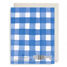 Load image into Gallery viewer, Blue Gingham Thank You Card
