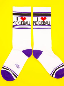 Gumball Poodle - I ❤️ Pickleball Gym Crew Socks