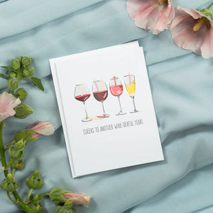Cheers To Another Wine-Derful Year! Card