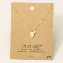 Load image into Gallery viewer, Gold Dipped Pearl Pickle Ball Pendant Necklace
