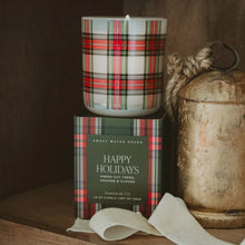 Load image into Gallery viewer, Sweet Water Decor - Happy Holidays 12 oz Boxed Soy Candle
