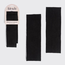 Load image into Gallery viewer, Kitsch - Recycled Fabric Ribbed Elastic Headbands 2pc Set - Black
