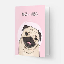 Load image into Gallery viewer, Pugs &amp; Kisses Card
