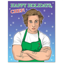 Load image into Gallery viewer, The Bear Happy Holidays Chef Card
