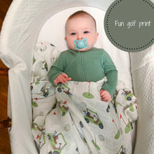 Load image into Gallery viewer, LollyBanks - Golf A Round Baby Muslin Swaddle Blanket
